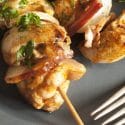 Recept BBQ Shaslick met kip en ui