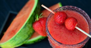 watermeloen aardbei smoothie