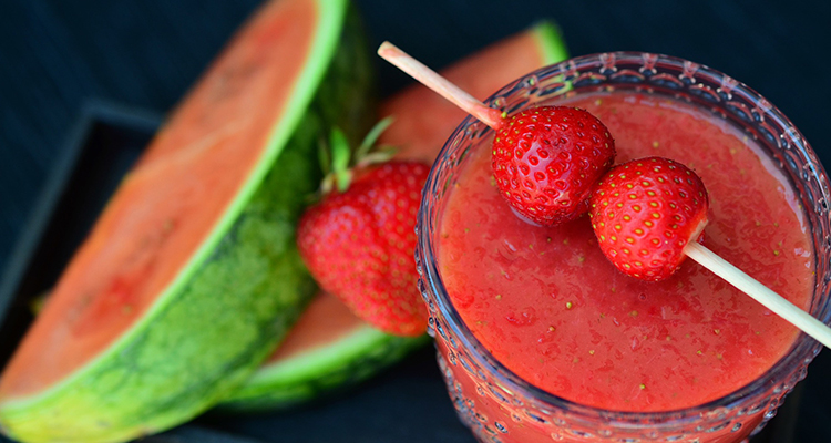 watermeloen aardbei smoothie