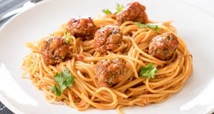 spaghetti met gehaktballetjes